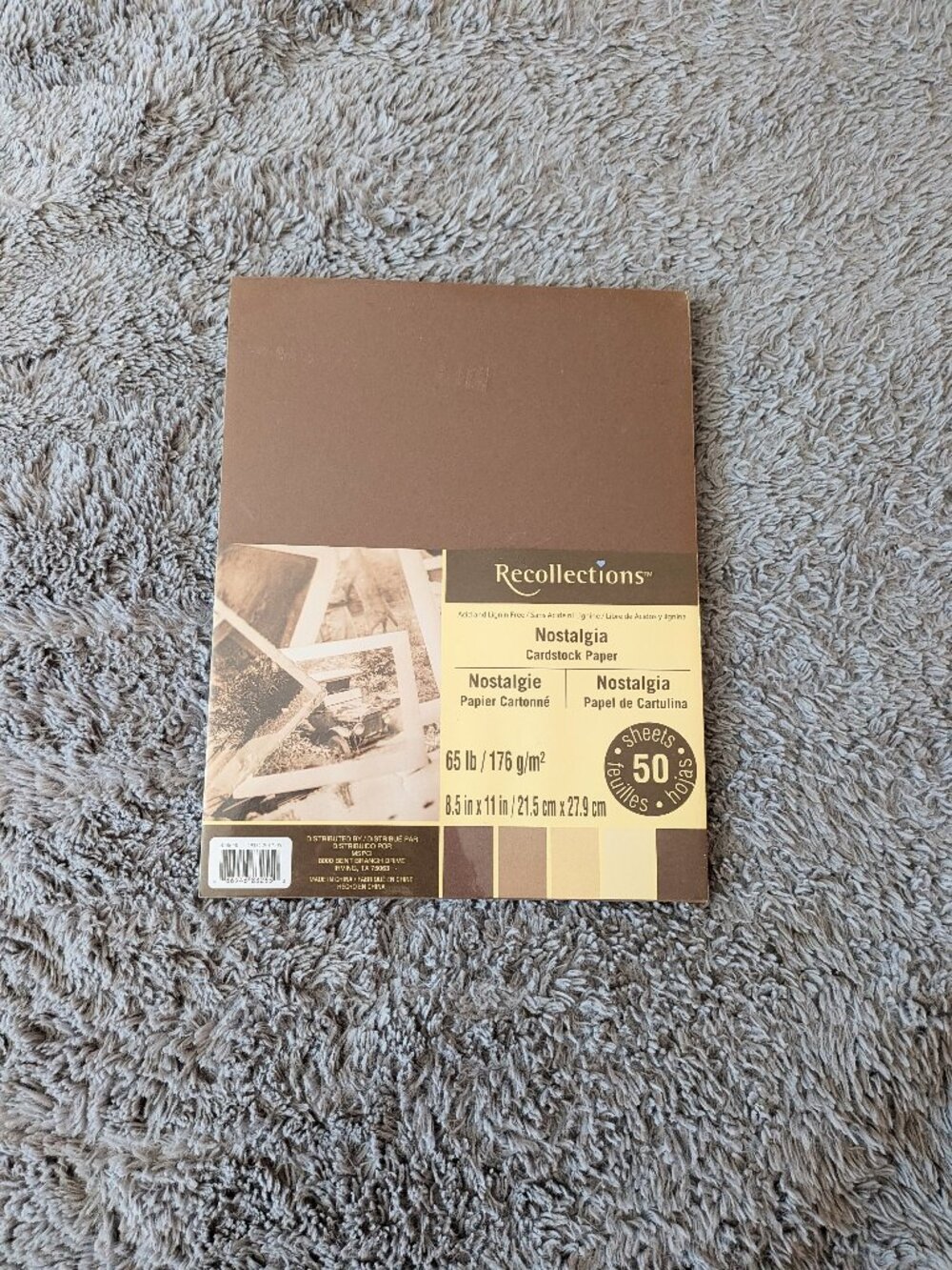 NEW Recollections Nostalgia Cardstock Paper 8.5x11 - 50 Sheets